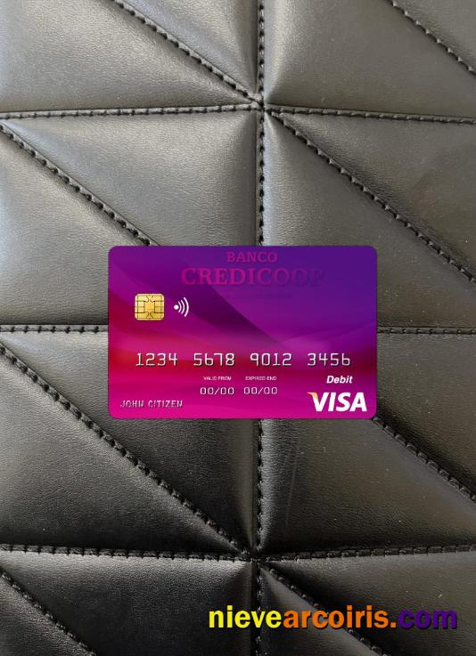 Argentina bank Credicoop visa card photolook